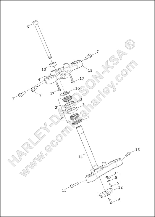 FORK BRACKETS, FRONT - XG500, XG750
